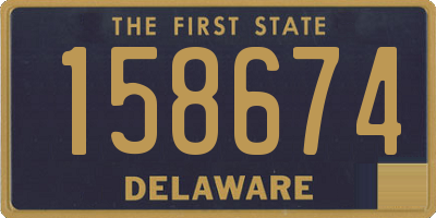 DE license plate 158674