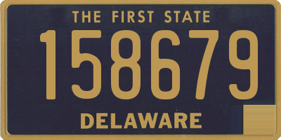 DE license plate 158679