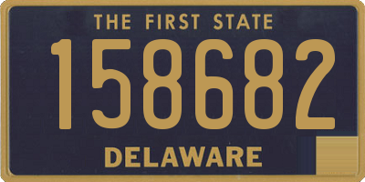 DE license plate 158682