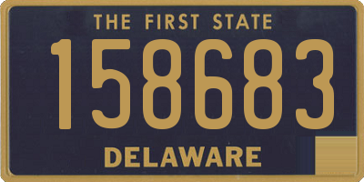 DE license plate 158683