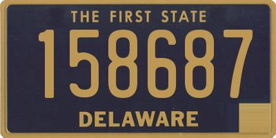 DE license plate 158687