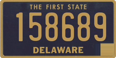 DE license plate 158689