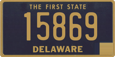 DE license plate 15869