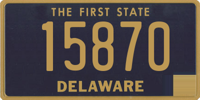 DE license plate 15870