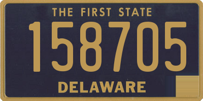 DE license plate 158705