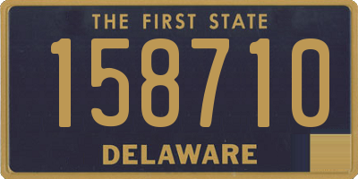 DE license plate 158710