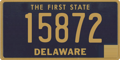 DE license plate 15872