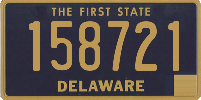 DE license plate 158721