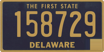 DE license plate 158729