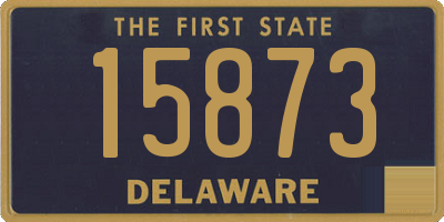 DE license plate 15873