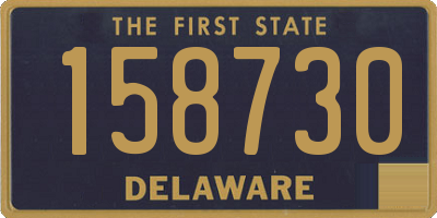 DE license plate 158730