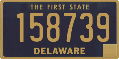 DE license plate 158739