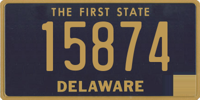 DE license plate 15874