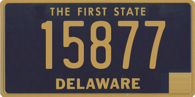 DE license plate 15877