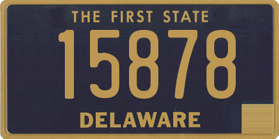 DE license plate 15878