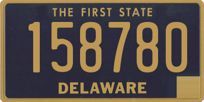 DE license plate 158780