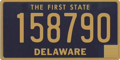 DE license plate 158790