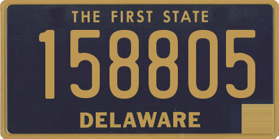 DE license plate 158805