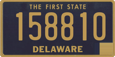 DE license plate 158810