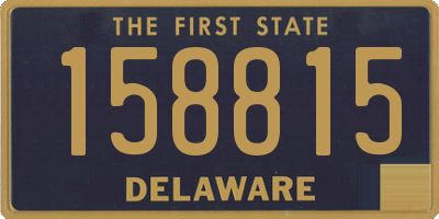 DE license plate 158815