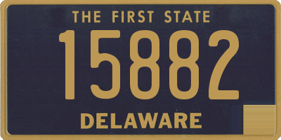 DE license plate 15882