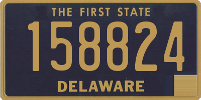 DE license plate 158824