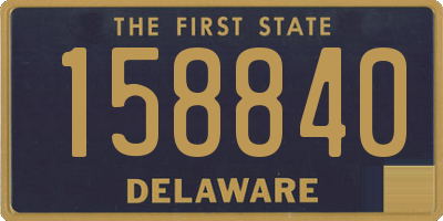 DE license plate 158840