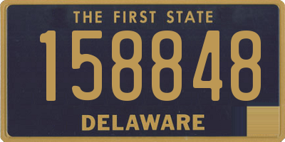 DE license plate 158848