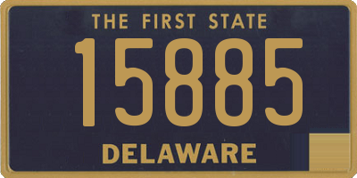 DE license plate 15885