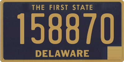 DE license plate 158870