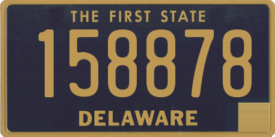 DE license plate 158878