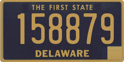 DE license plate 158879