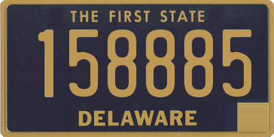 DE license plate 158885