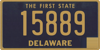 DE license plate 15889