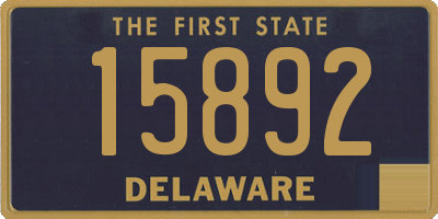 DE license plate 15892