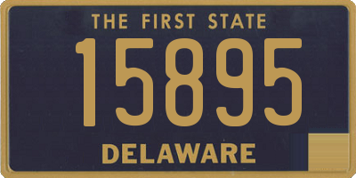 DE license plate 15895