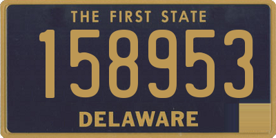 DE license plate 158953