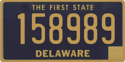 DE license plate 158989