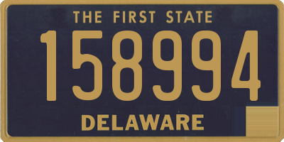 DE license plate 158994