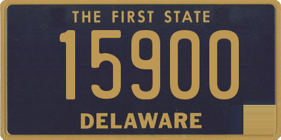 DE license plate 15900