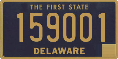 DE license plate 159001