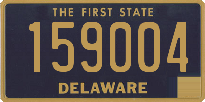 DE license plate 159004