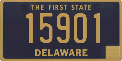 DE license plate 15901