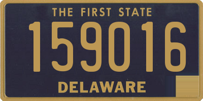 DE license plate 159016