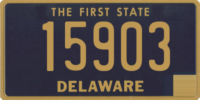 DE license plate 15903