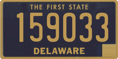 DE license plate 159033