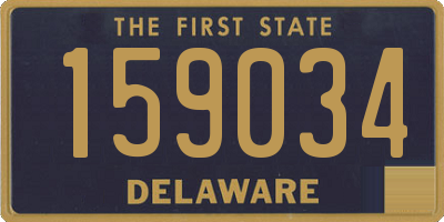 DE license plate 159034