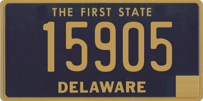 DE license plate 15905