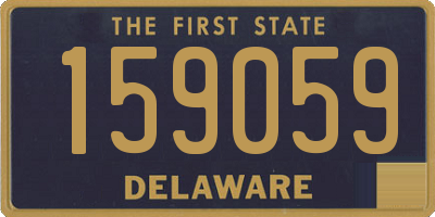 DE license plate 159059