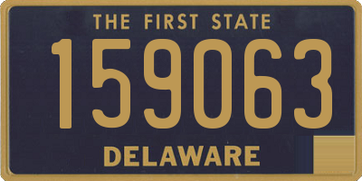 DE license plate 159063